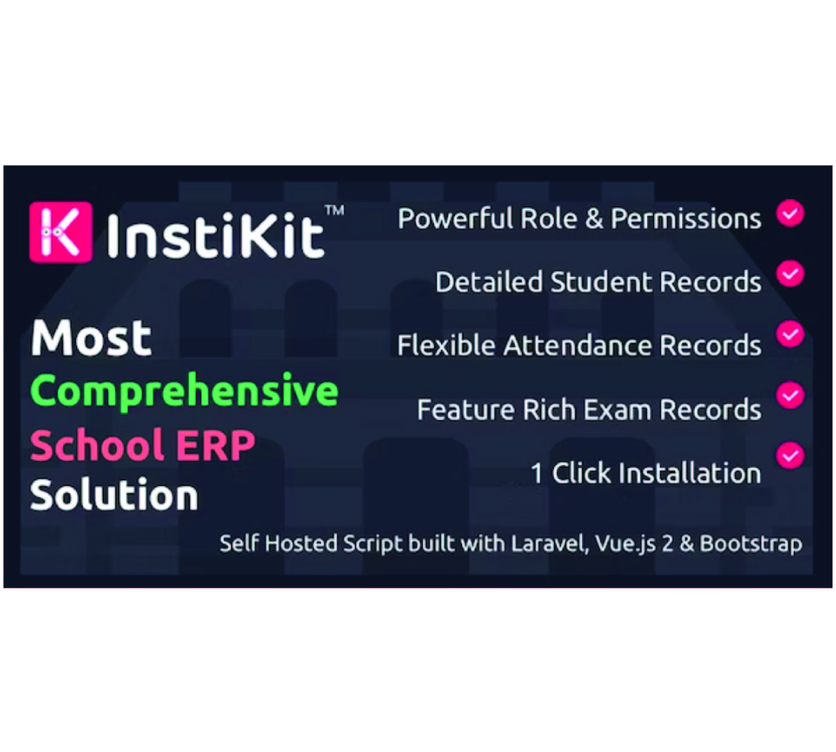 InstiKit School - 学校管理系统和学校 ERP